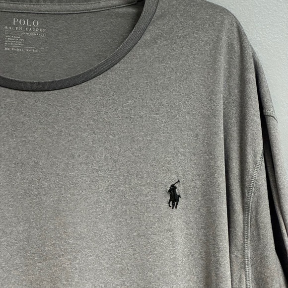 Polo Ralph Lauren Performance T-Shirt Men's 3XB Gray Crew Neck Short Sleeve Pony - Picture 1 of 13